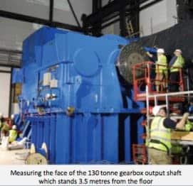 130 tonne gearbox output shaft